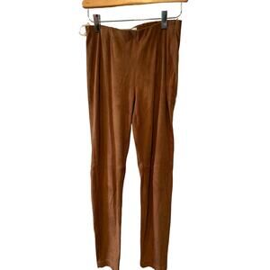 Tyler Boe Faux Suede Skinny Pants Whiskey 4